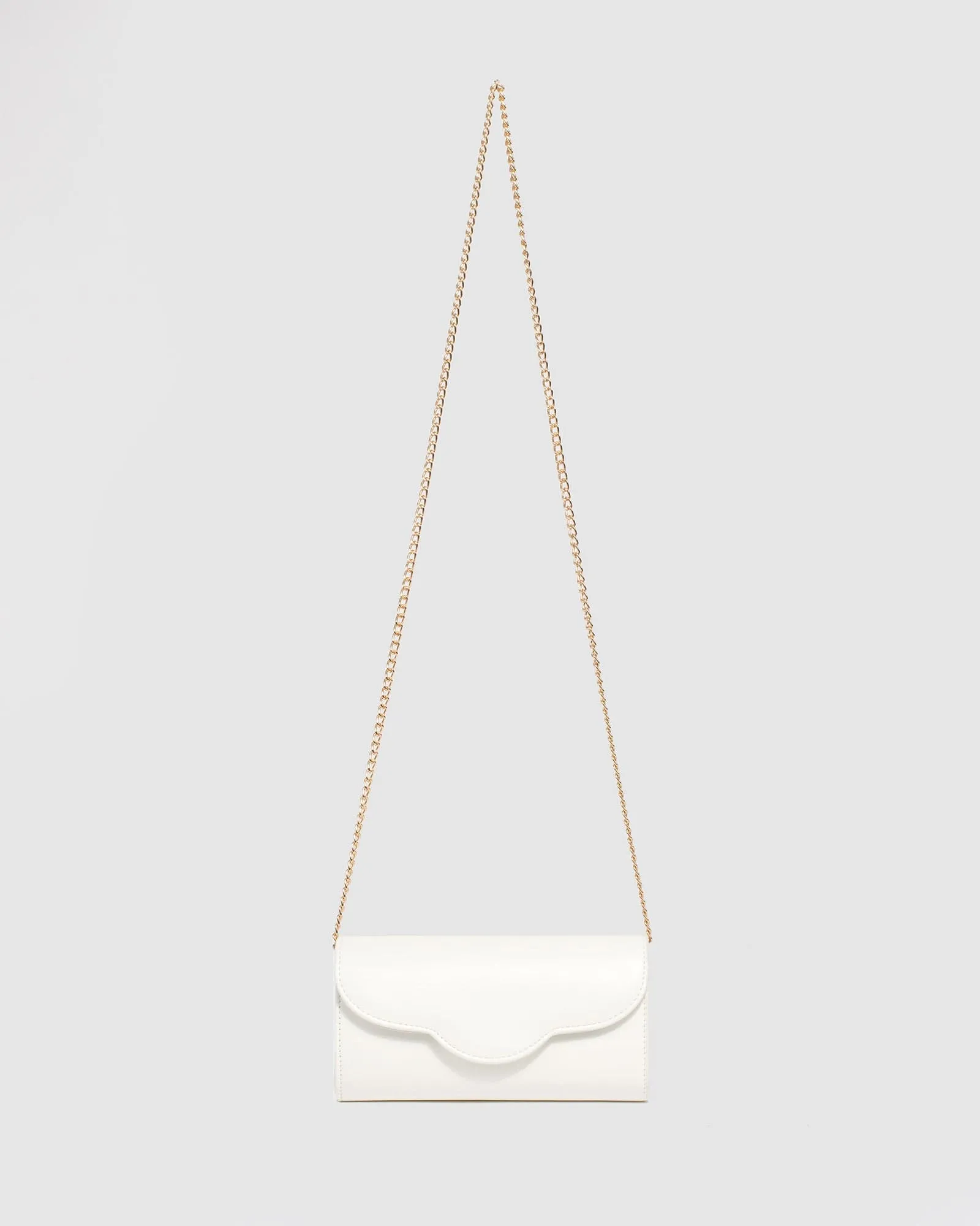 White Verna Clutch Bag