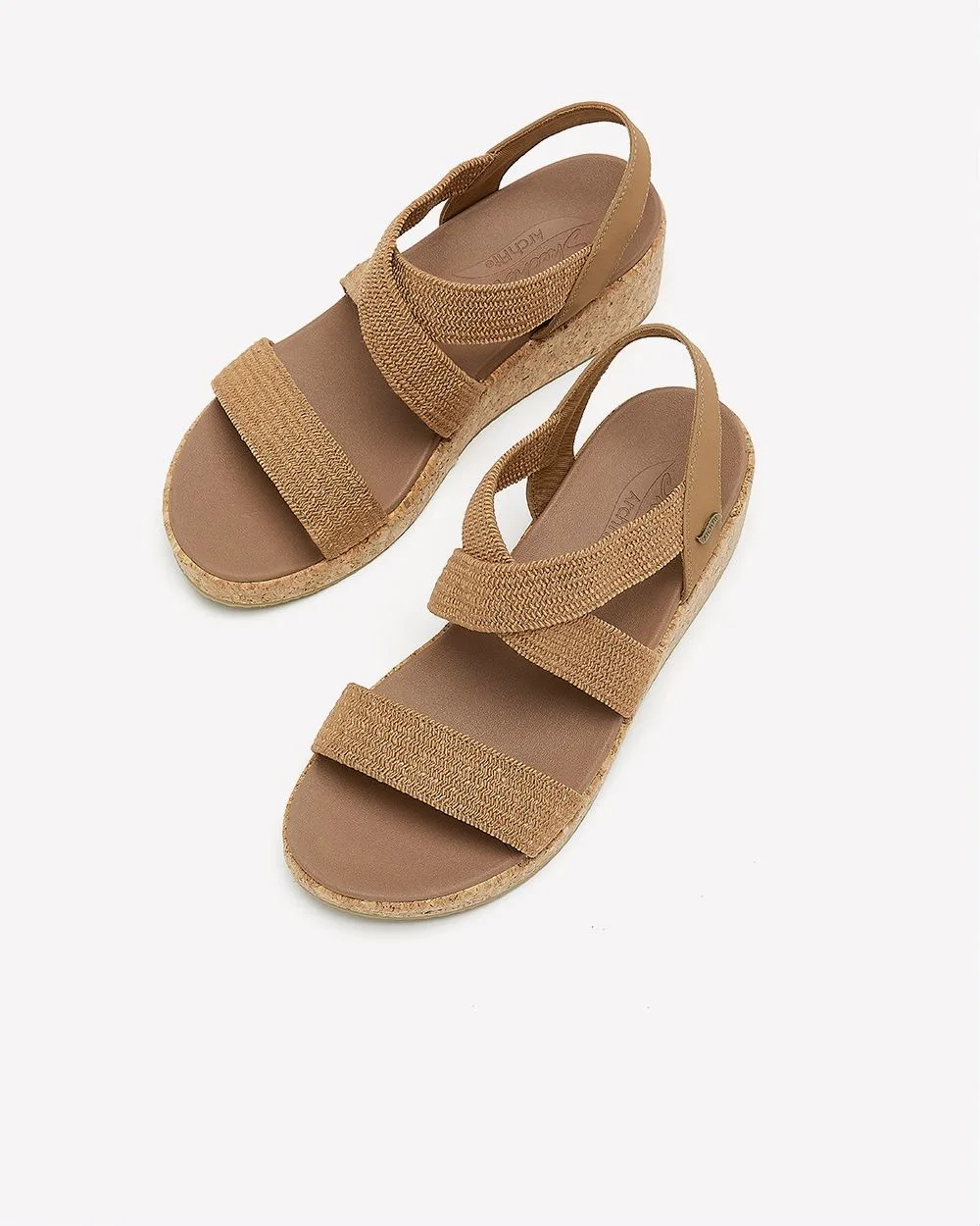 Wide Width, Cross-Band Wedge Sandals - Skechers