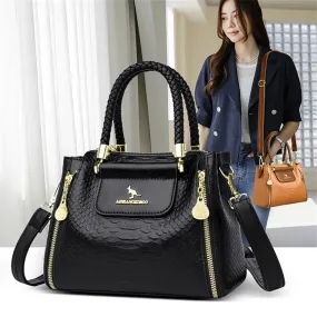 Women's Luxury Casual Tote synthetic Leather Shoulder Messenger Handbags