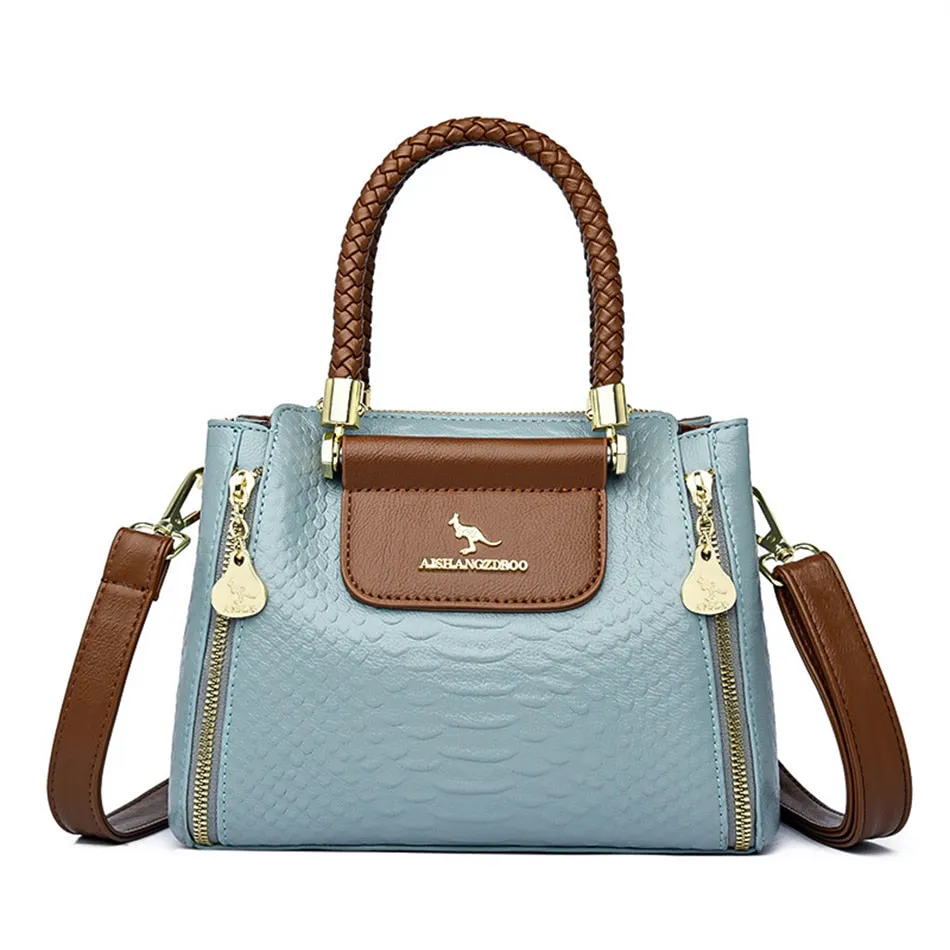 Women's Luxury Casual Tote synthetic Leather Shoulder Messenger Handbags