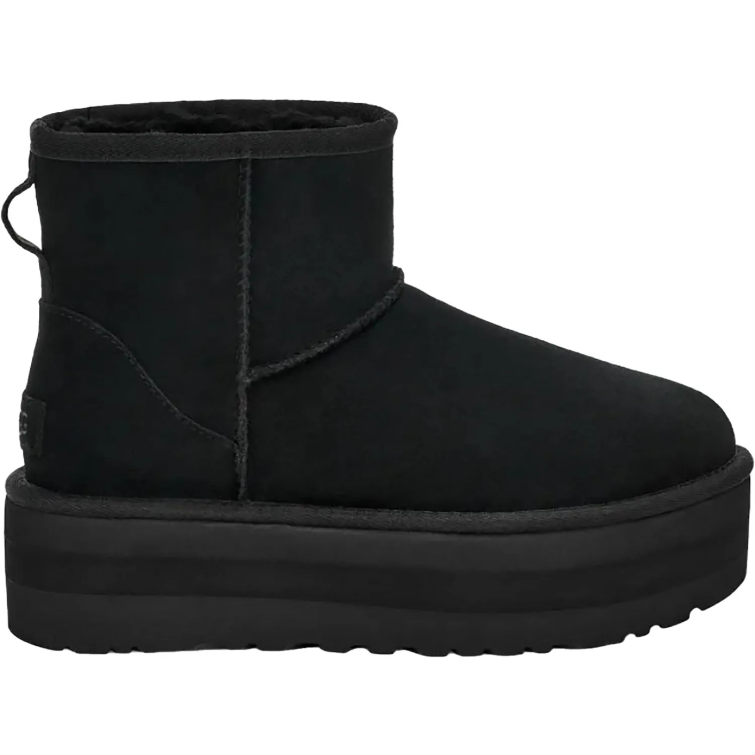 Women's UGG Classic Mini Platform Black Suede