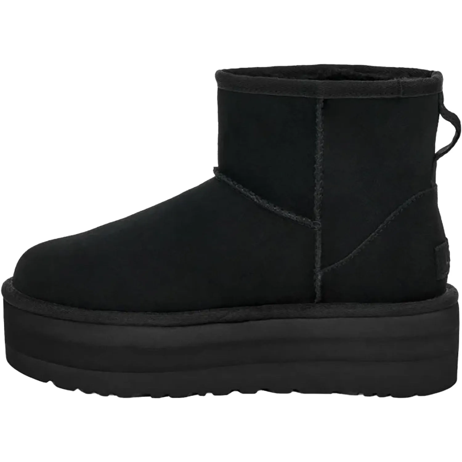 Women's UGG Classic Mini Platform Black Suede