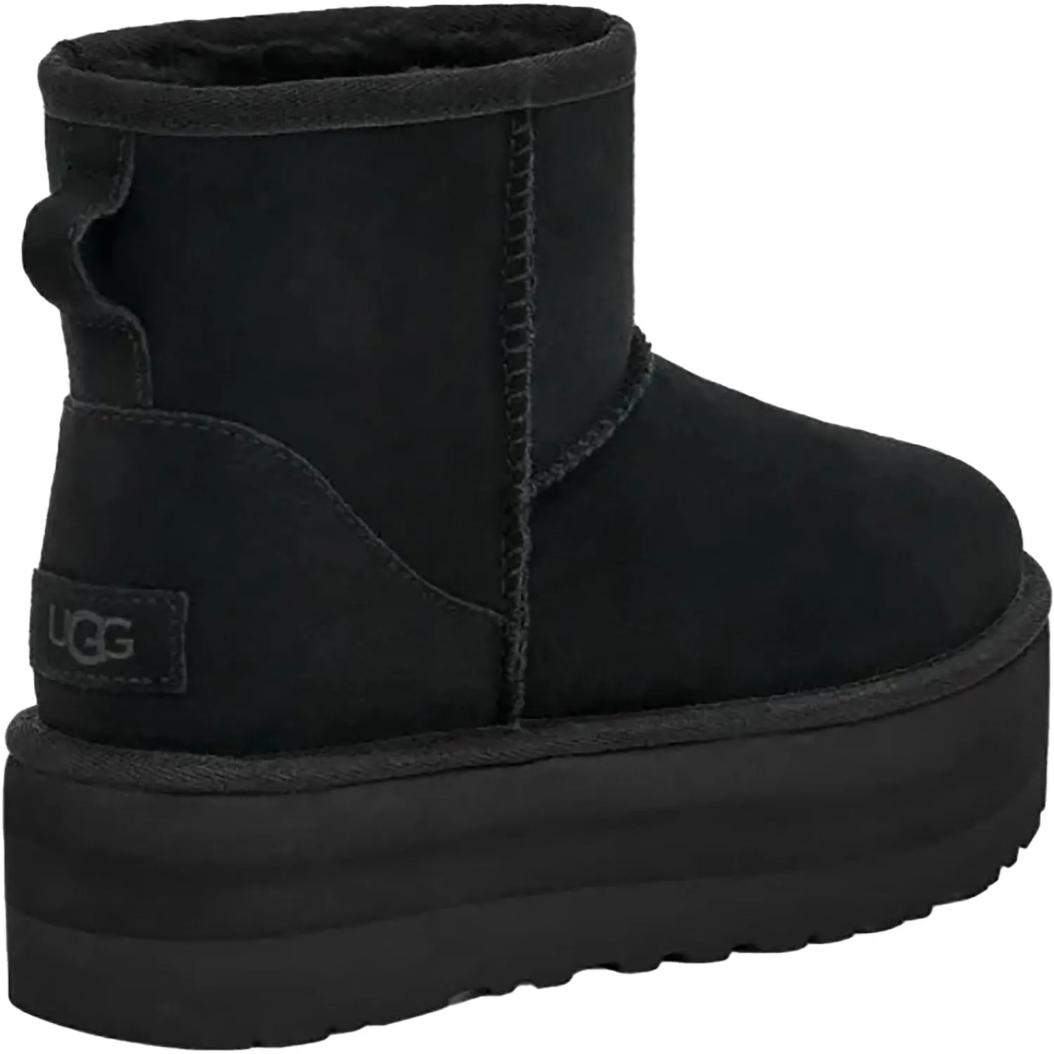 Women's UGG Classic Mini Platform Black Suede