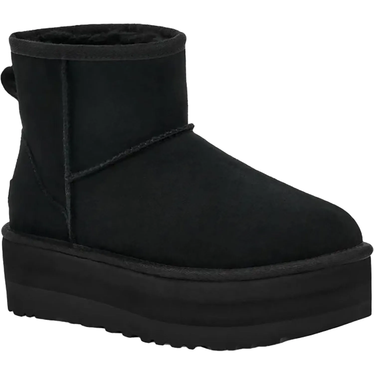 Women's UGG Classic Mini Platform Black Suede