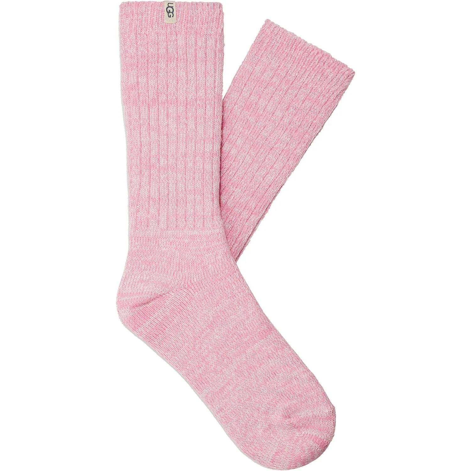 Women's UGG Rib Knit Slouchy Crew Socks 3 Pack Pink Meadow/Granite/Blue