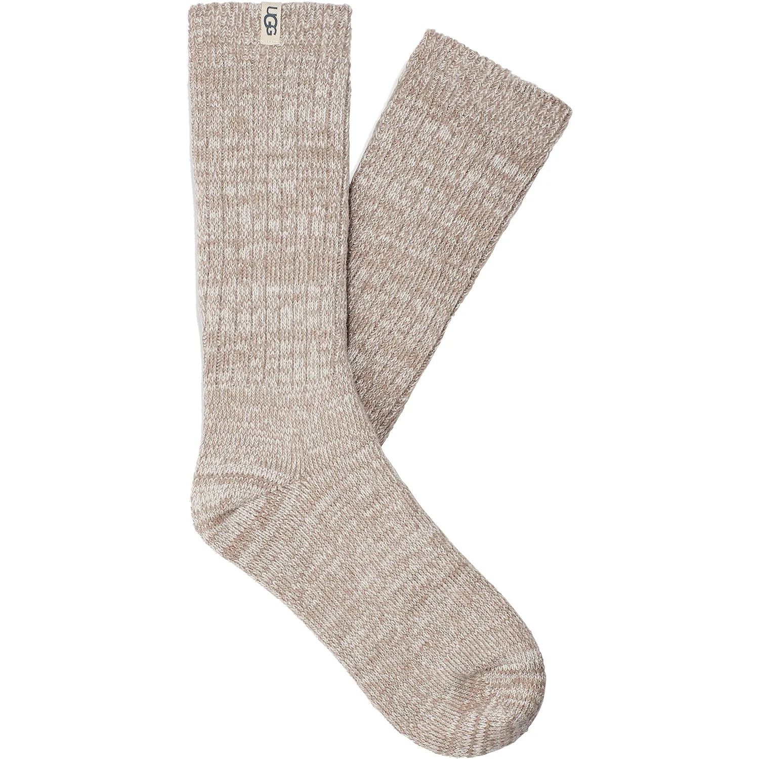 Women's UGG Rib Knit Slouchy Crew Socks 3 Pack Pink Meadow/Granite/Blue