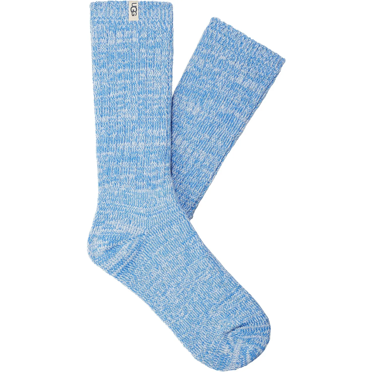 Women's UGG Rib Knit Slouchy Crew Socks 3 Pack Pink Meadow/Granite/Blue