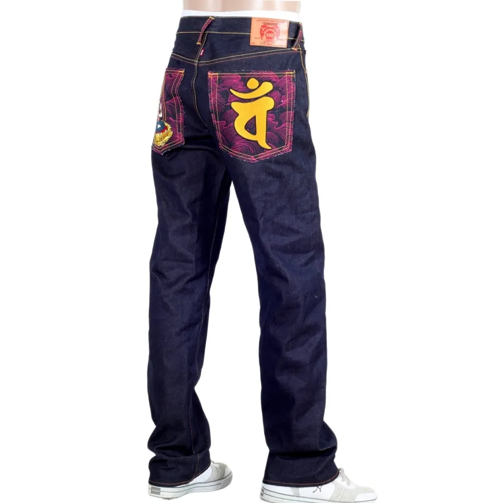 Year of the Ram Exclusive Design Dark Indigo Raw Denim Jeans