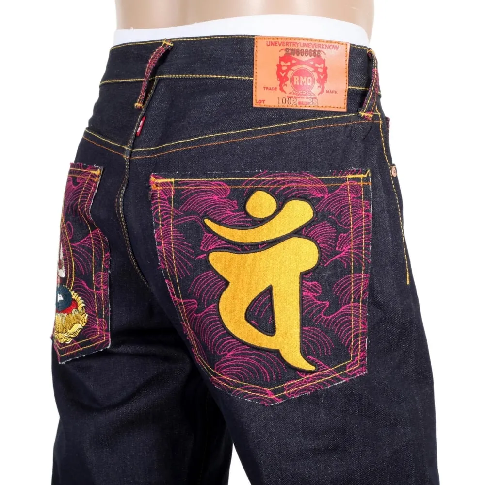 Year of the Ram Exclusive Design Dark Indigo Raw Denim Jeans