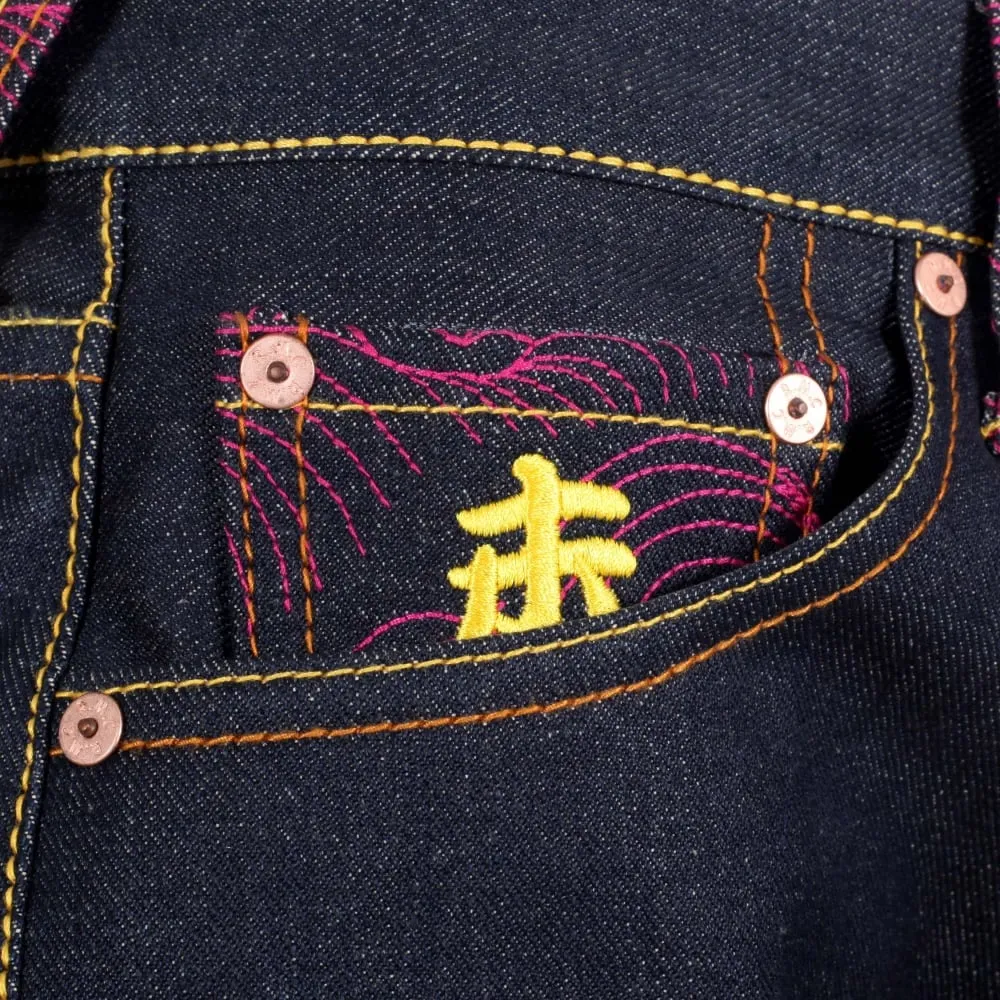 Year of the Ram Exclusive Design Dark Indigo Raw Denim Jeans