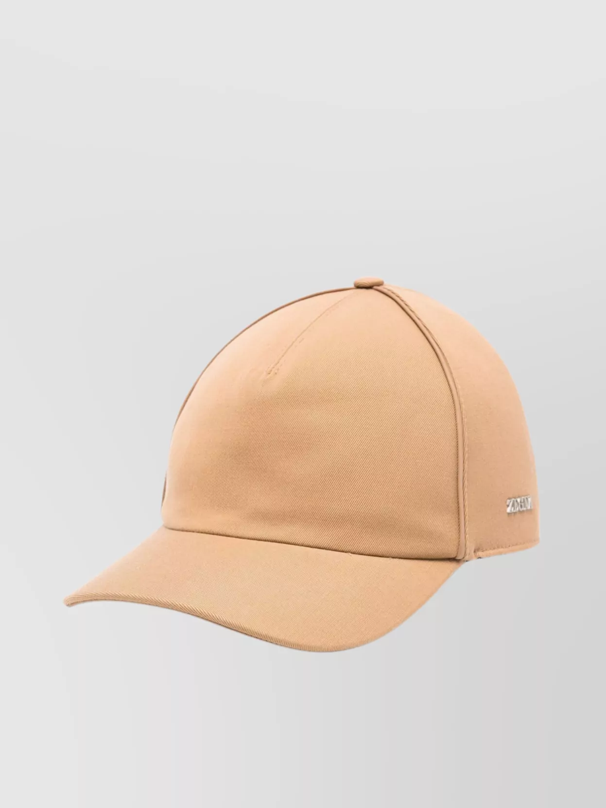 Zegna   Branded leather trim baseball cap