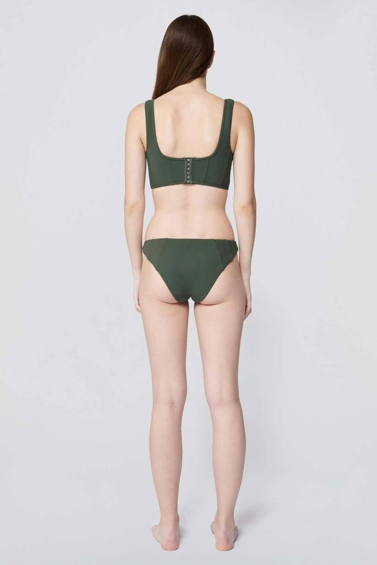 Zora Seamed Bikini Bottom - Army