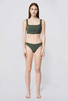 Zora Seamed Bikini Bottom - Army