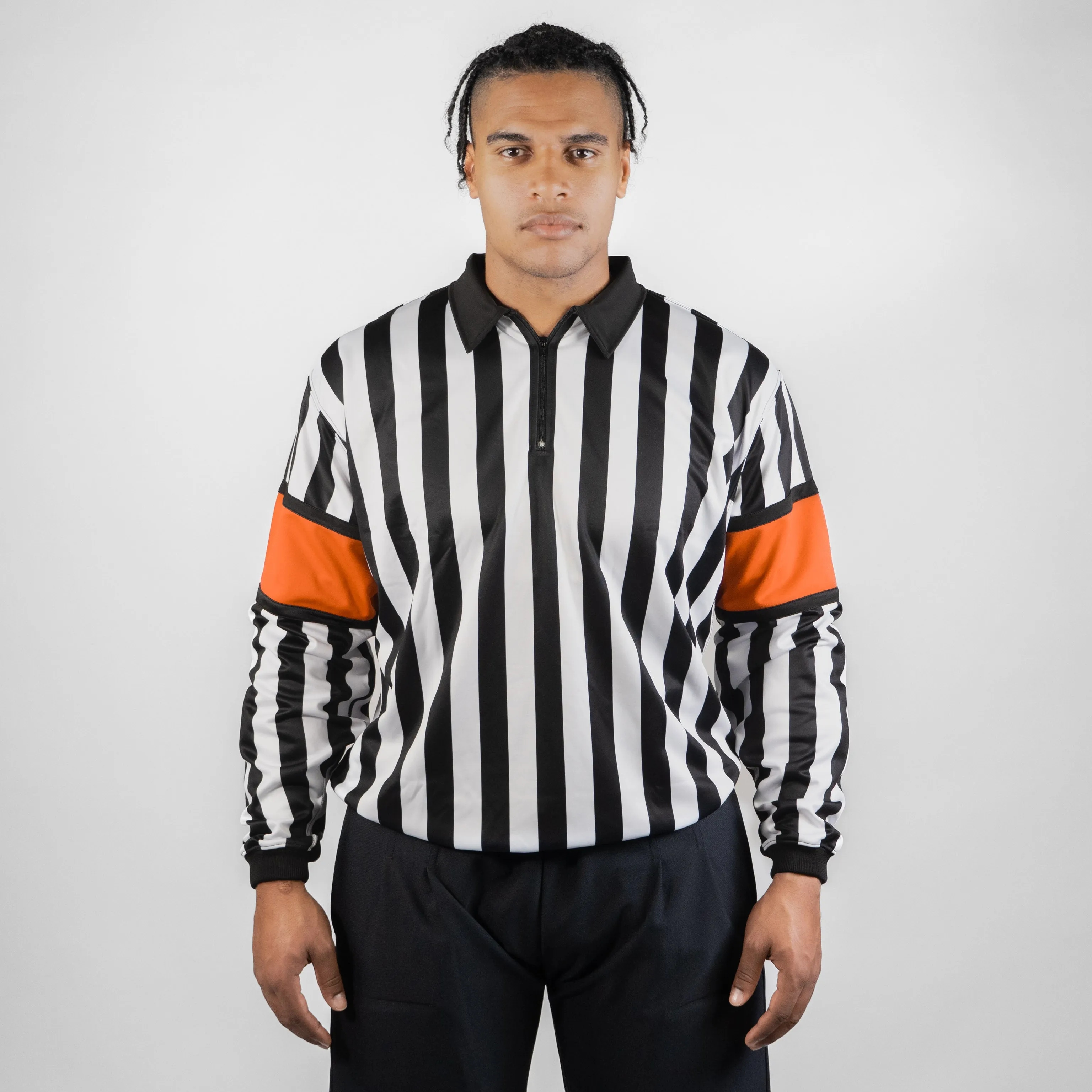 ZR-PRO HOCKEY REFEREE JERSEY W/ SEWN-IN ARM BANDS